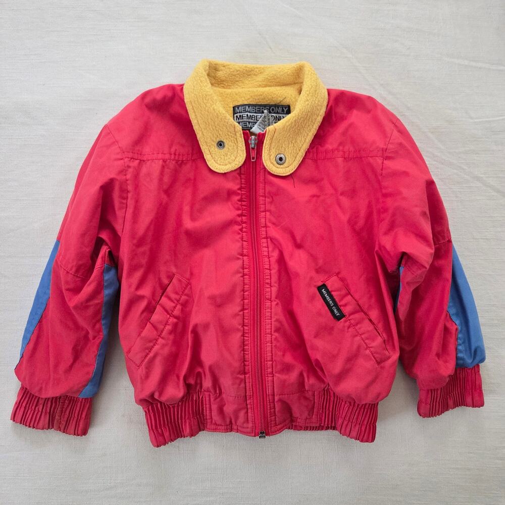 Vintage Members Only Color Block Jacket 4t
